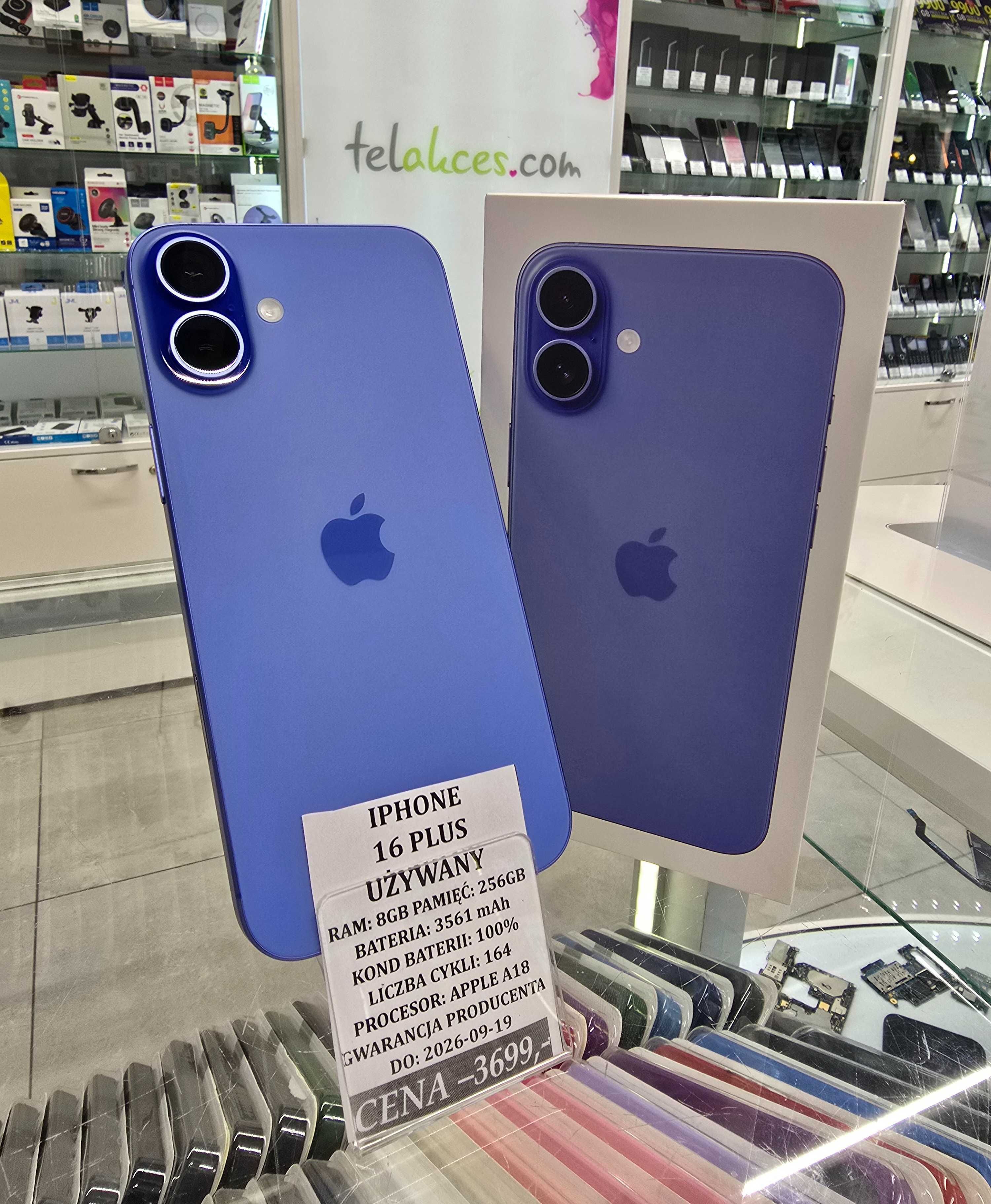 Iphone 16 Plus 256GB Bat. 100% Gwarancja! Telakces Felicity *Raty 0%