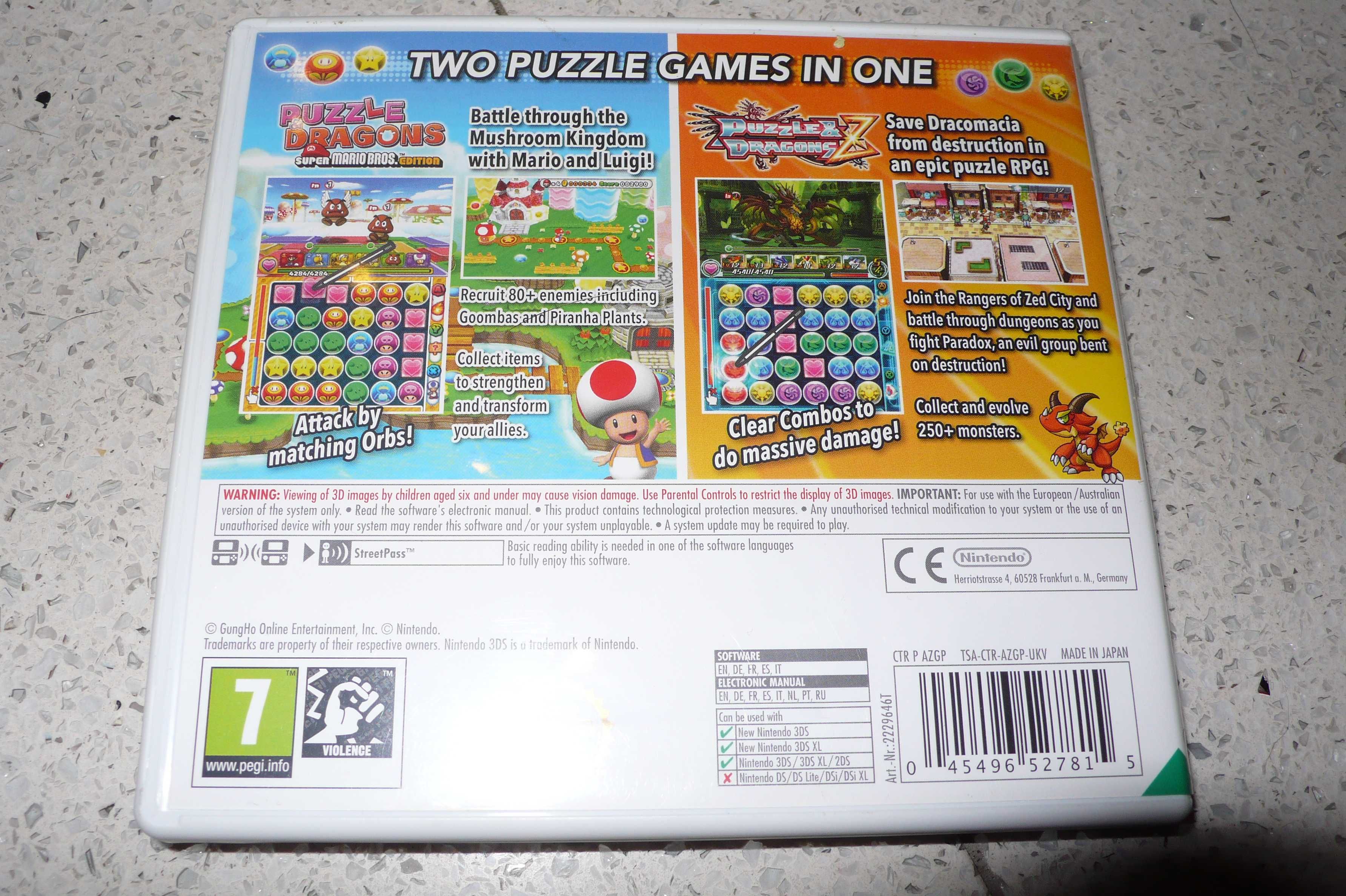 Puzzle & Dragons Z + Puzzle & Dragons Super Mario Bros /  Nintendo 3DS