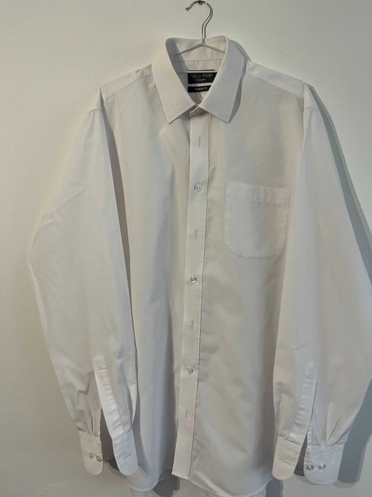 Biała koszula męska - M&S Man - 43 - bardzo dobry stan