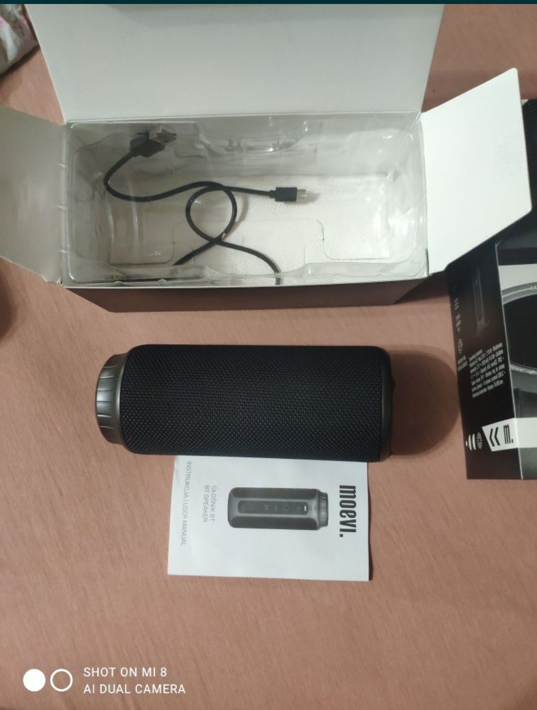 Nowy Moevi BT moc 20W wodoodporny głośnik