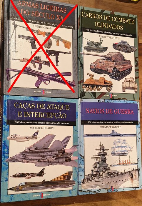 Coleção de livros militares