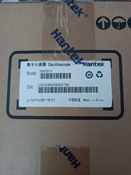 Oscyloskop 1Gs/s Hantek DSO2D15 2x150MHz Generator 25Mhz Full Options!