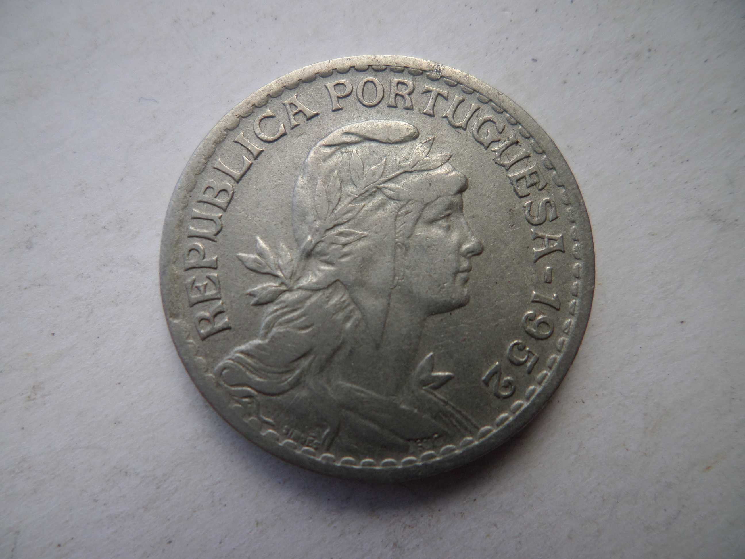 Moeda da Republica Portuguesa:  1 Escudo 1952