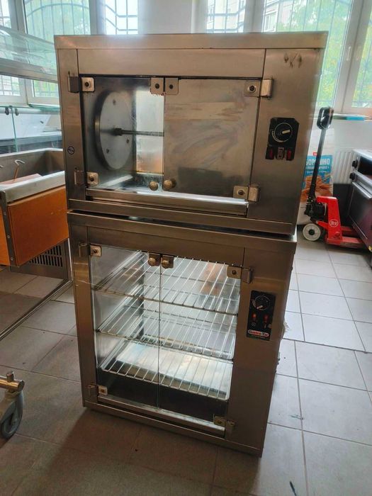 Апарат для курей гриль з тепловою вітриною