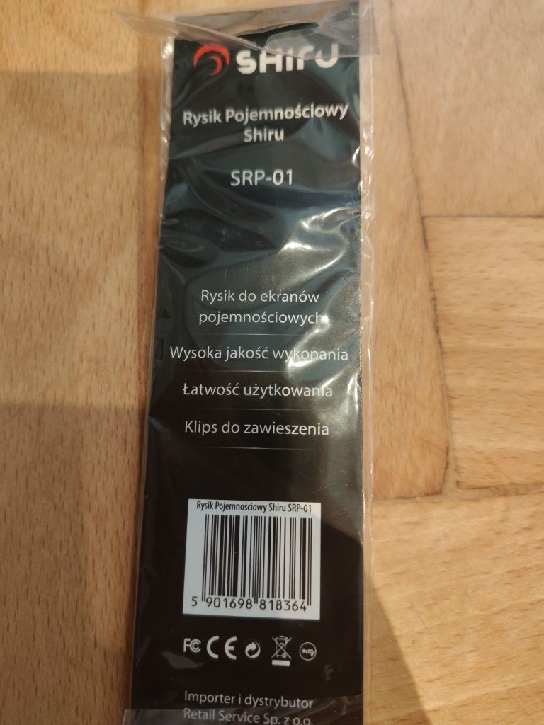 Rysik pojemnościowy do ekranów i podkładka antypoślizgowa