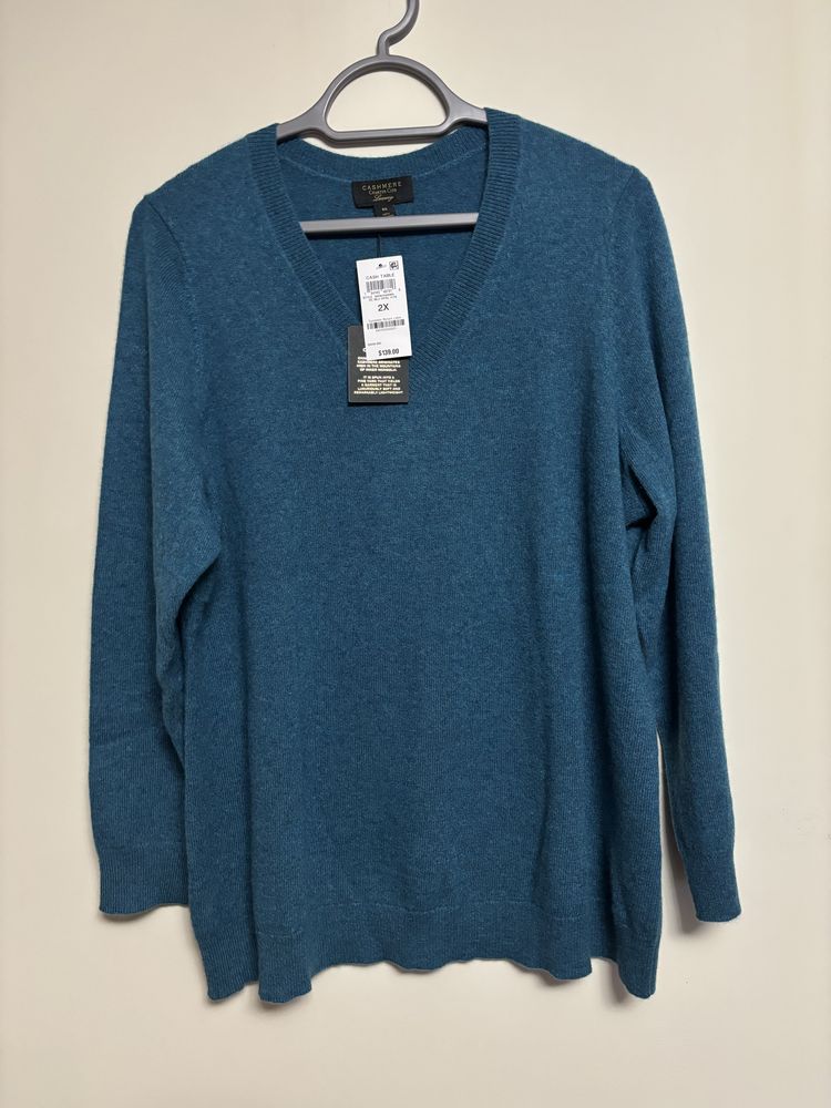 Sweter 100% kaszmir Charter Club rozmiar 2X - plus size