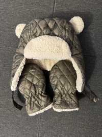 Zestaw zimowy niemowlęcy cool club czapka rękawiczki