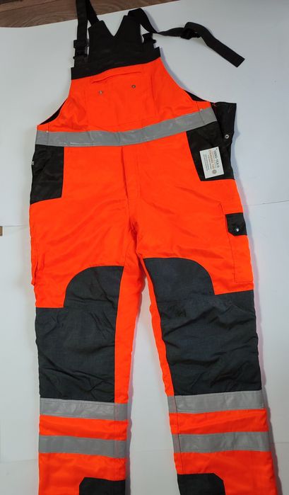 Spodnie robocze, ocieplane ogrodniczki, firmy Litz, roz 56, nowe z met