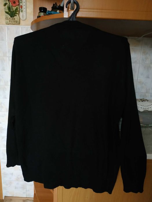 Чорний светр джемпер для підлітка polo ralph lauren бавовна 100% XL