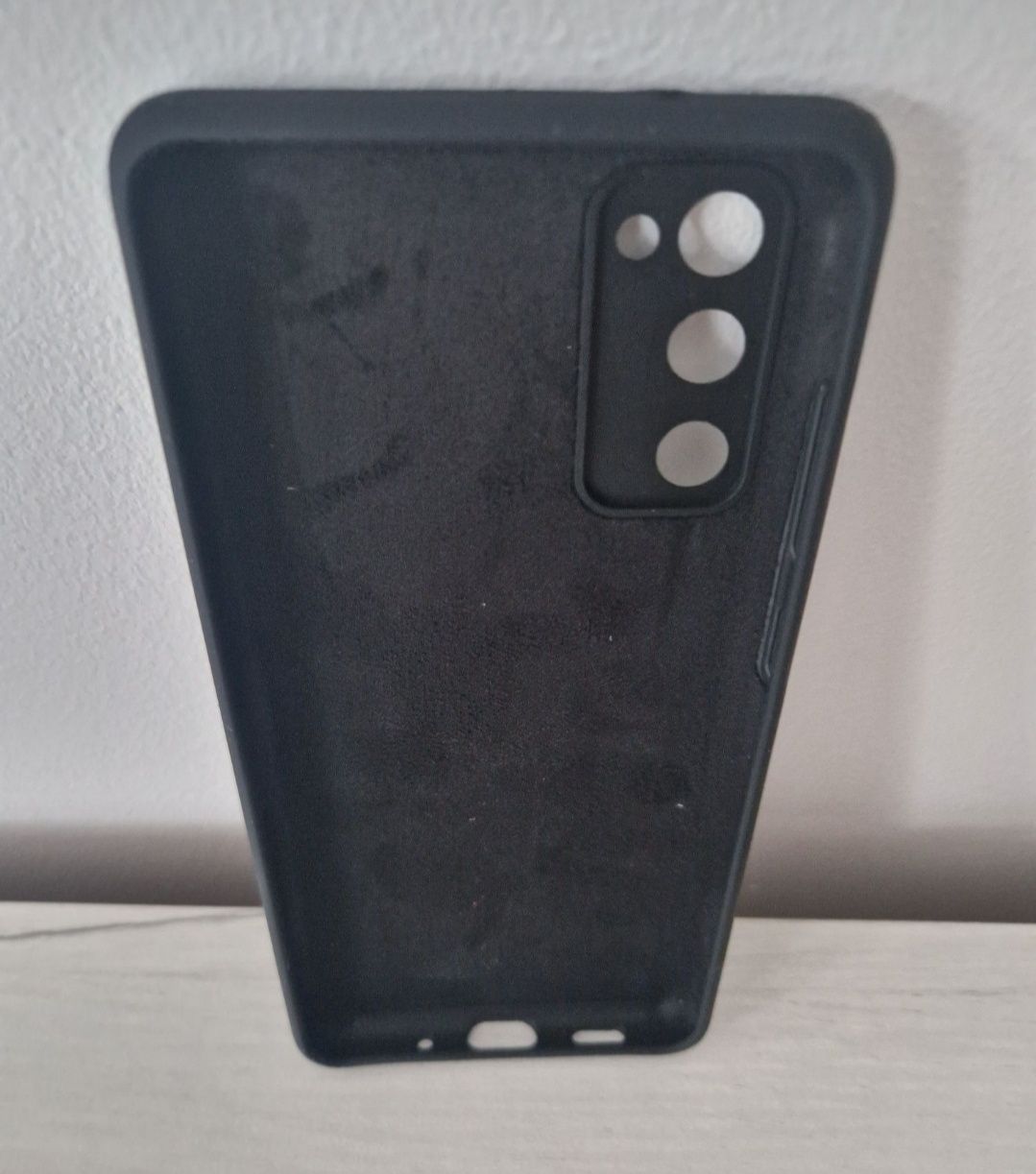 Silicone Lite Case do Samsung Galaxy S20 FE/Lite czarny + szkło 9h