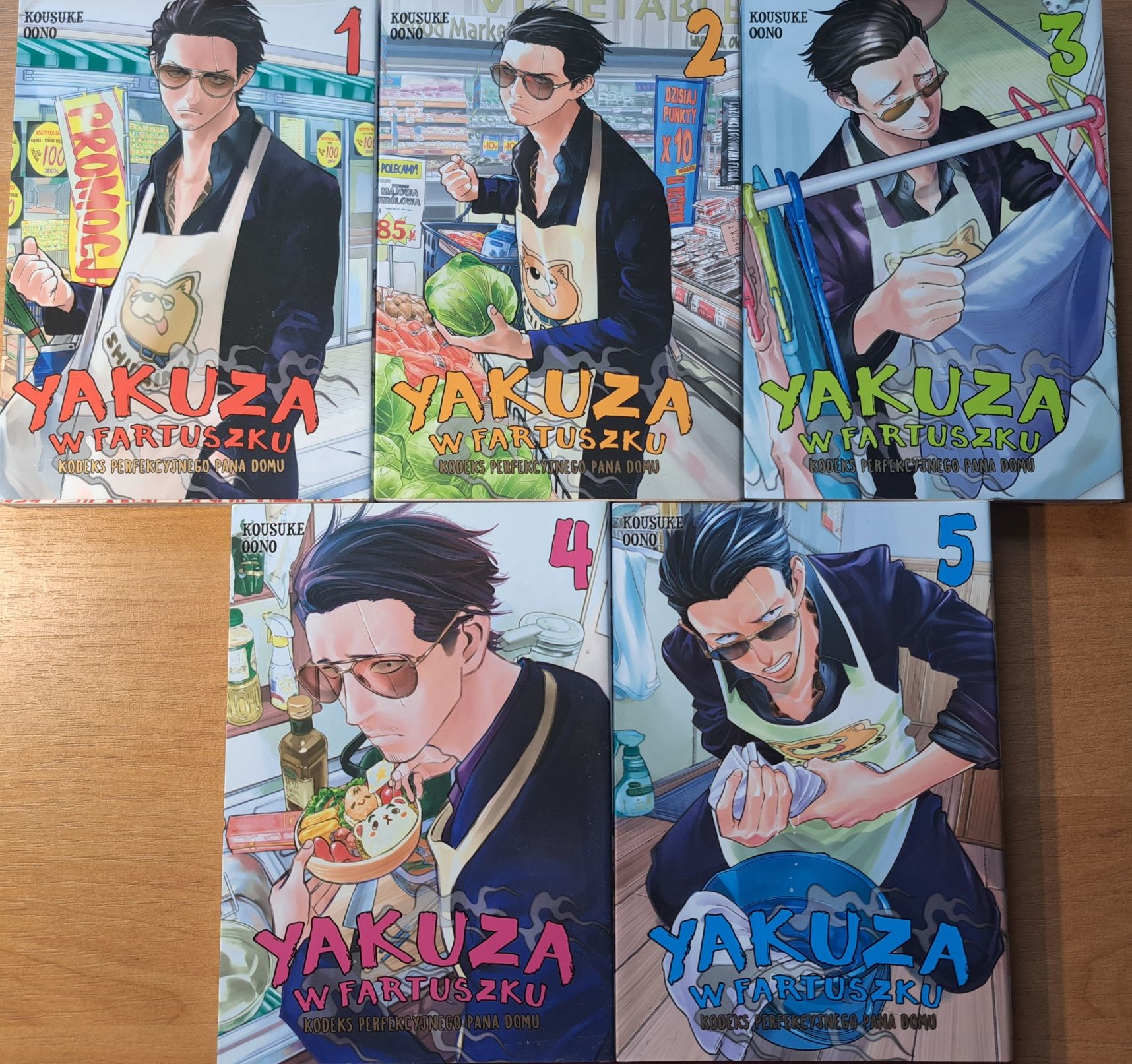 Manga Yakuza w fartuszku 1-5 tomów