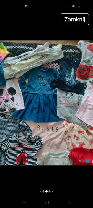 Paka ciuszków dla dziewczynki 110/116