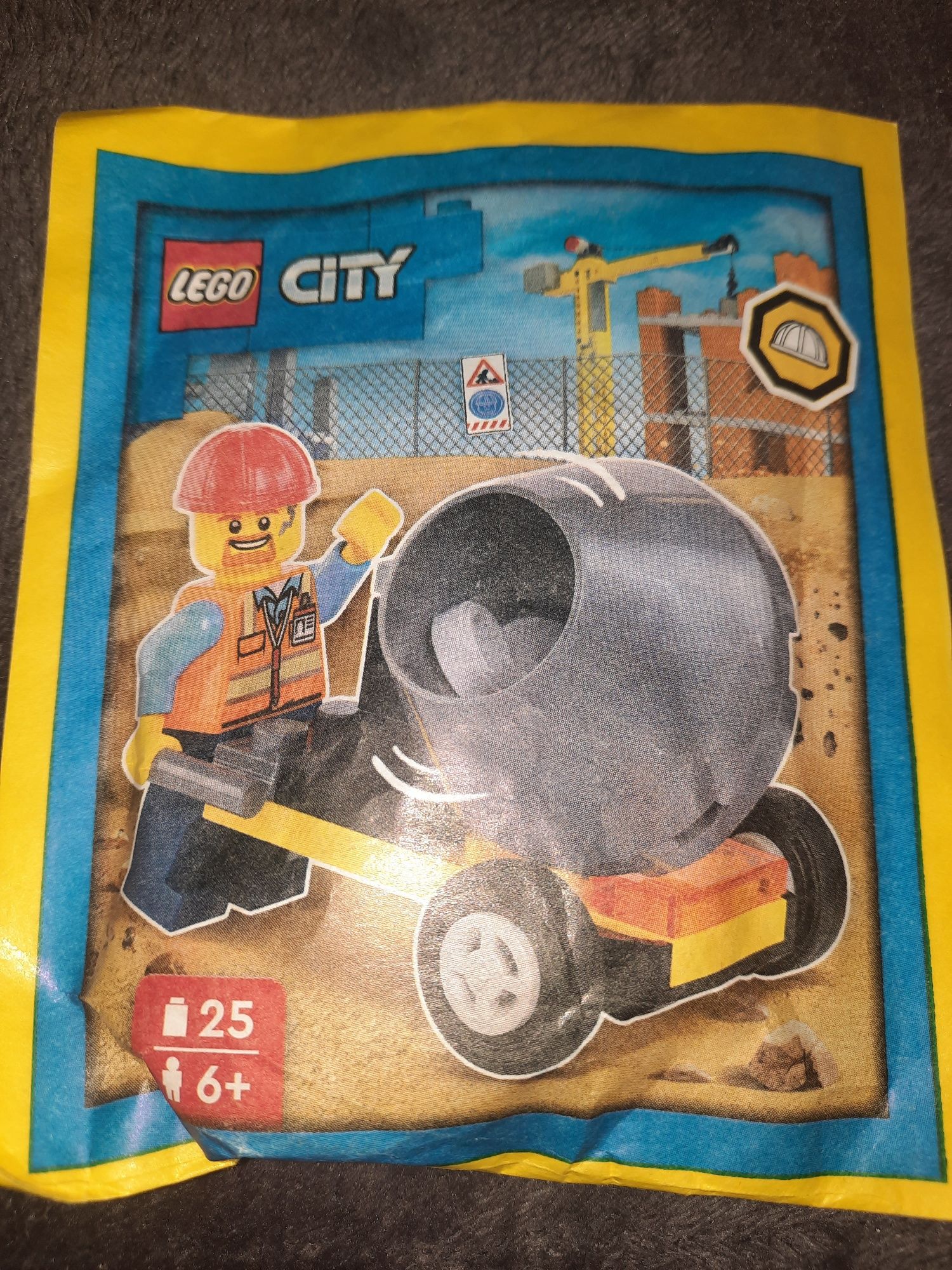Lego City saszetka-  Budowlaniec i betoniarka 952403