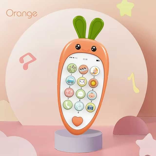 Zabawka - telefon  dla dzieci Marchewka