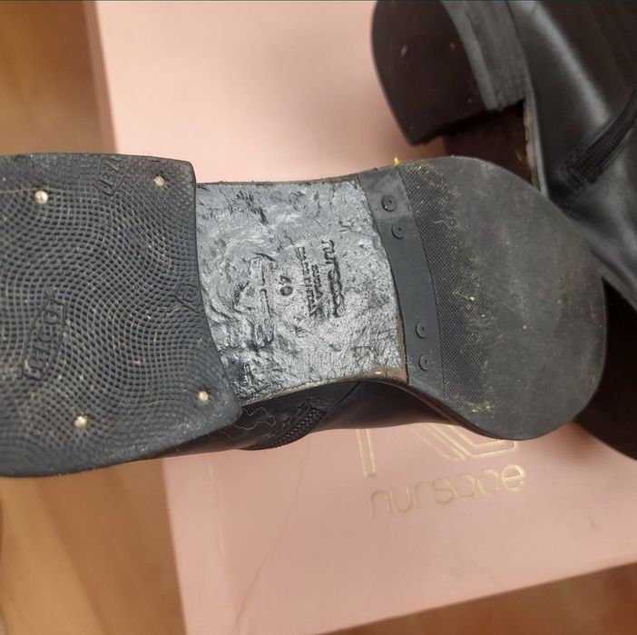 Сапоги зимние Nursace 40р. 26.5 см стелька Италия Кожа на овчине