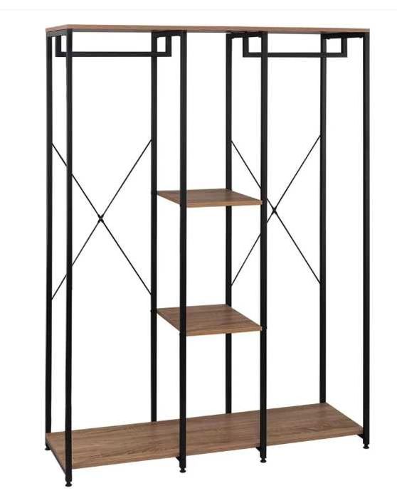 Szafa Woltu 120 x 167 x 40 cm czarny