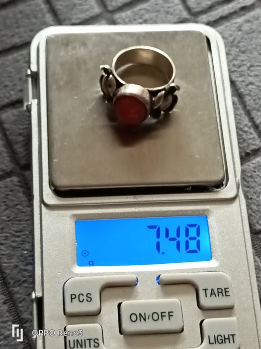 Pierścionek Kwiat Jabłoni / Koral Naturalny