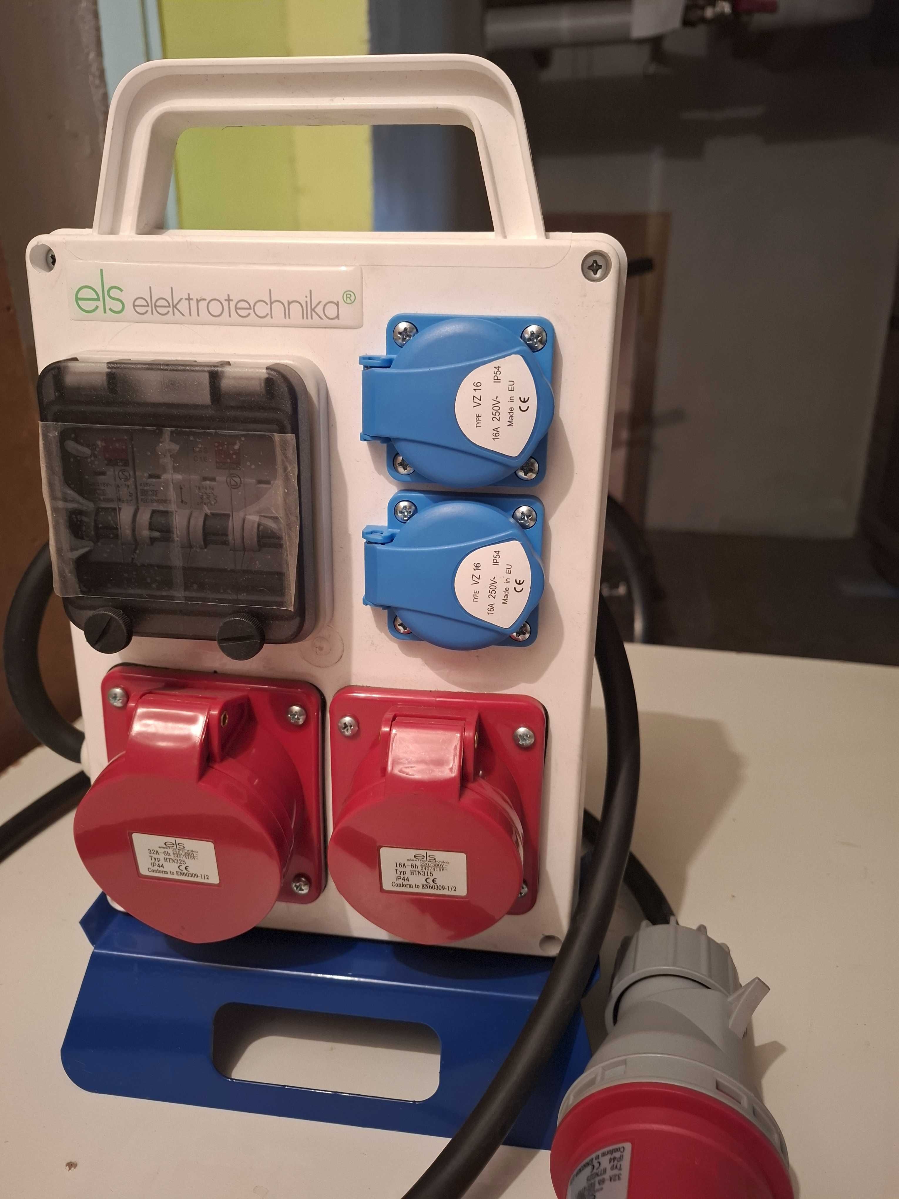 Rozdzielnica  els elektrotechnika + wtyczka zasilająca + 2m kabel
