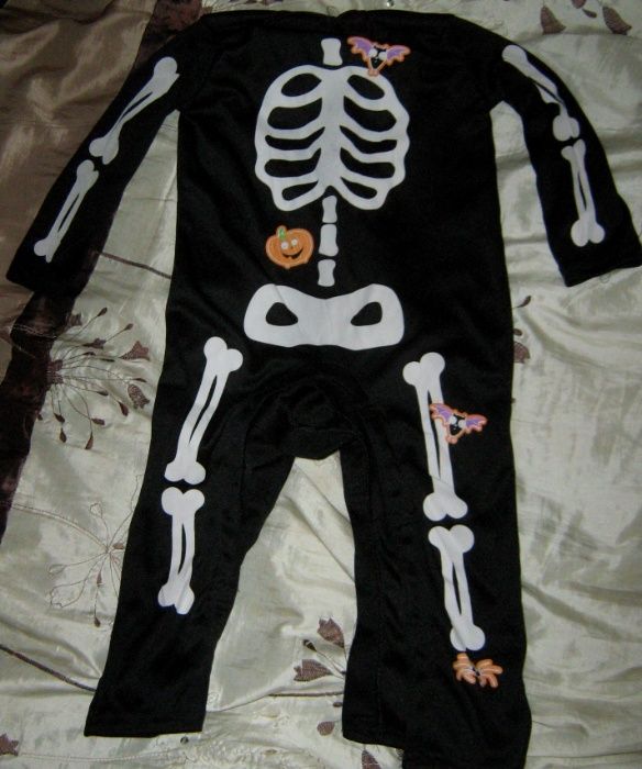 Детский костюм скелет карнавал Хэллоуин на 12-18 мес