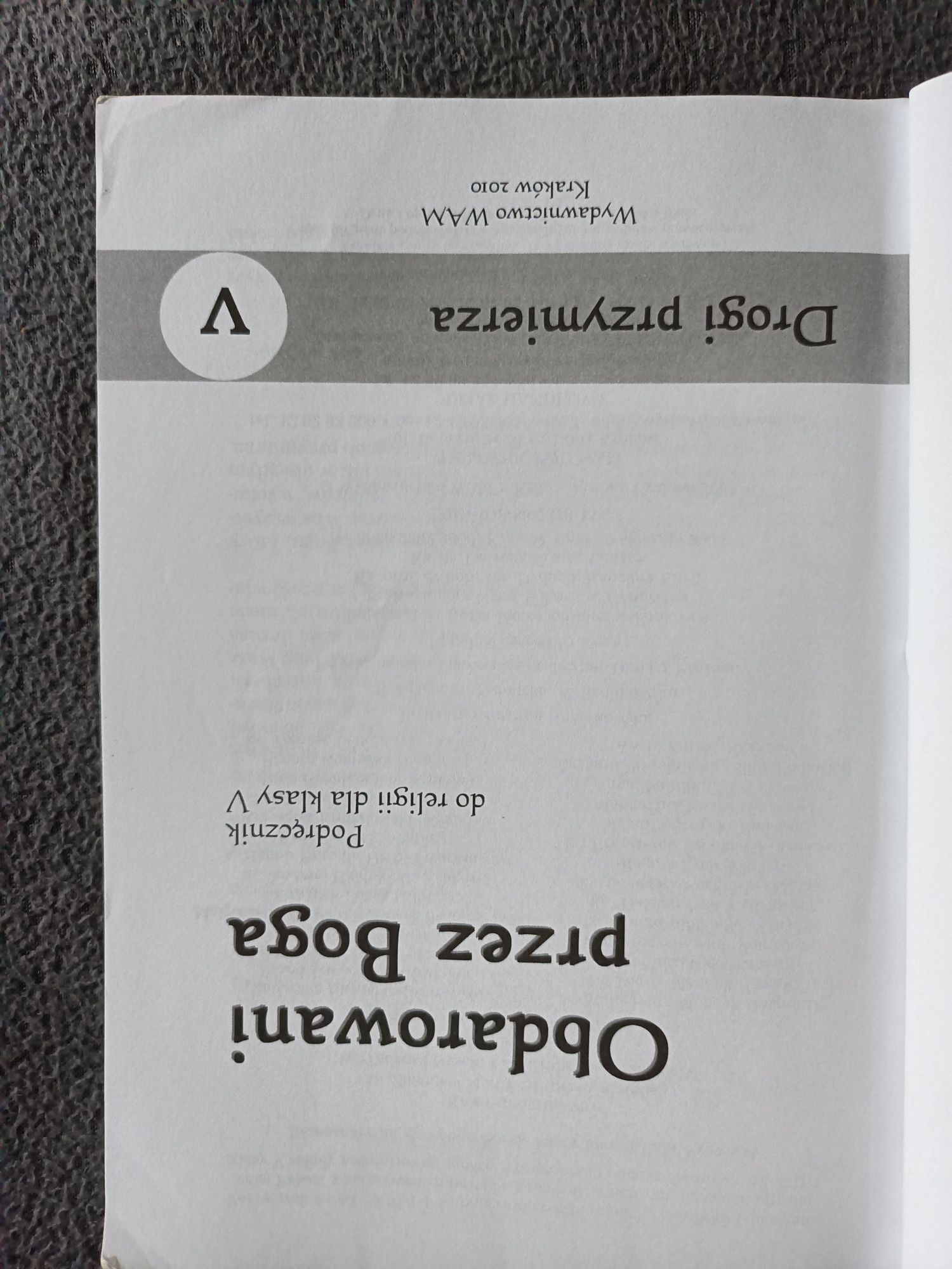 Podręcznik do religii dla klasy 5 Obdarowani przez Boga wyd WAM