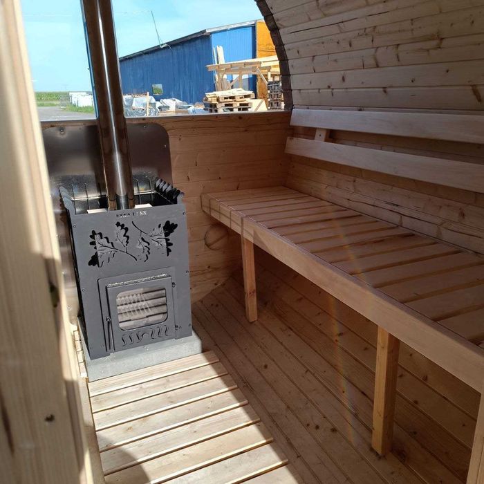 Sauna ogrodowa BECZKA mini 180 cm do montażu