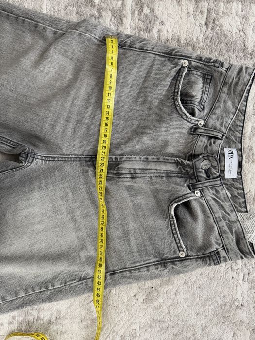 Джинси Wide Leg висока посадка Zara 34 Сірі