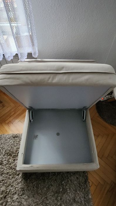 Sofa modułowa IKEA beżowa trzy elementy wygodne spanie dla dwóch osób