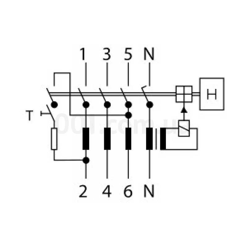 Устройство защитного отключения(УЗО)EATON PF6-25/4/003(286504Moeller)