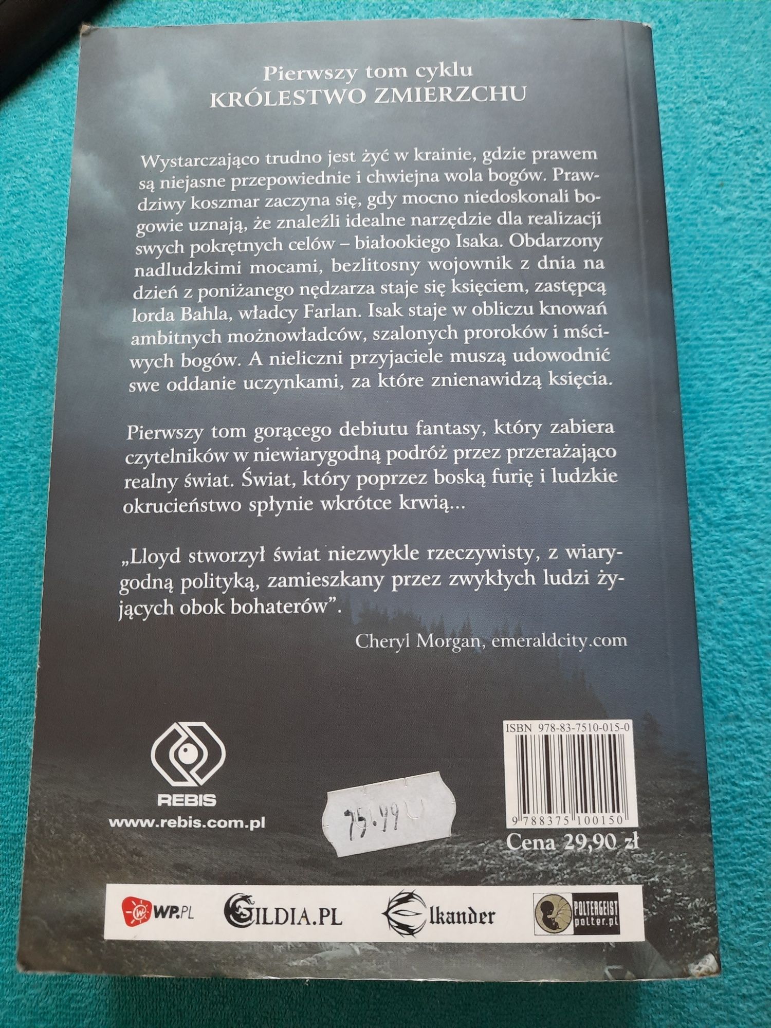 Tom Lloyd Siewca Burzy 1 tom z cyklu Królestwo Zmierzchu Rebis