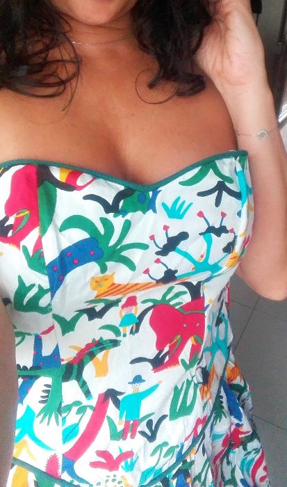 Letnia sukienka roz, L