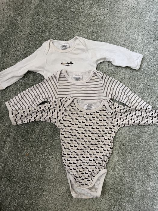 Body  H&M kopertowe i zwykle 9 sztuk 56/62/68