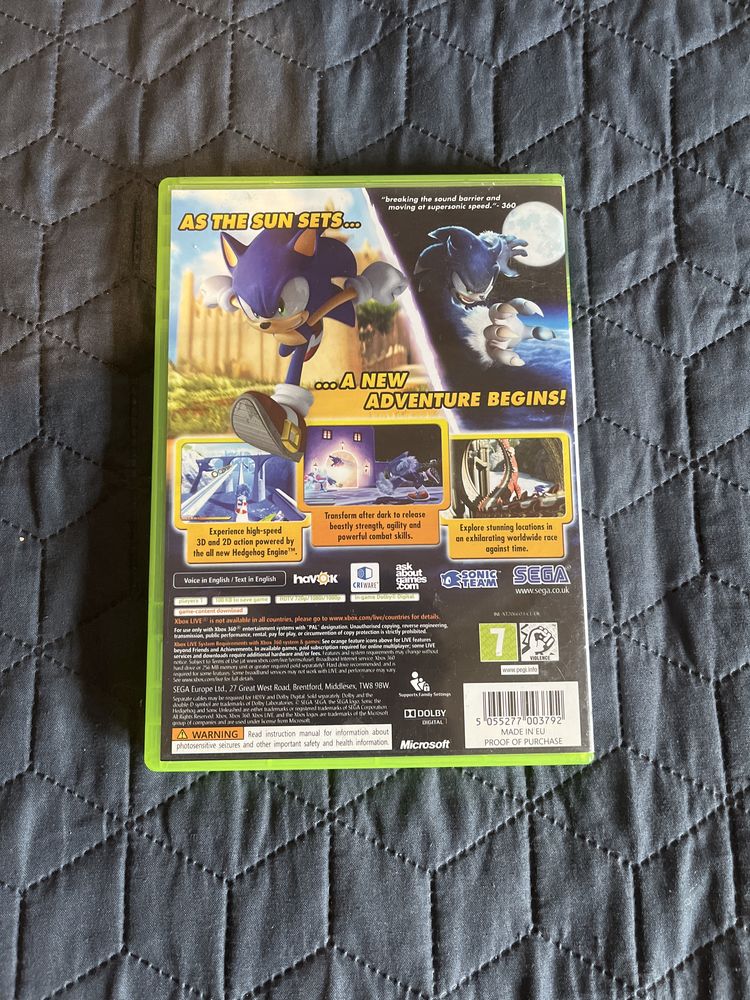 Gra Sonic UNLEASHED Xbox 360