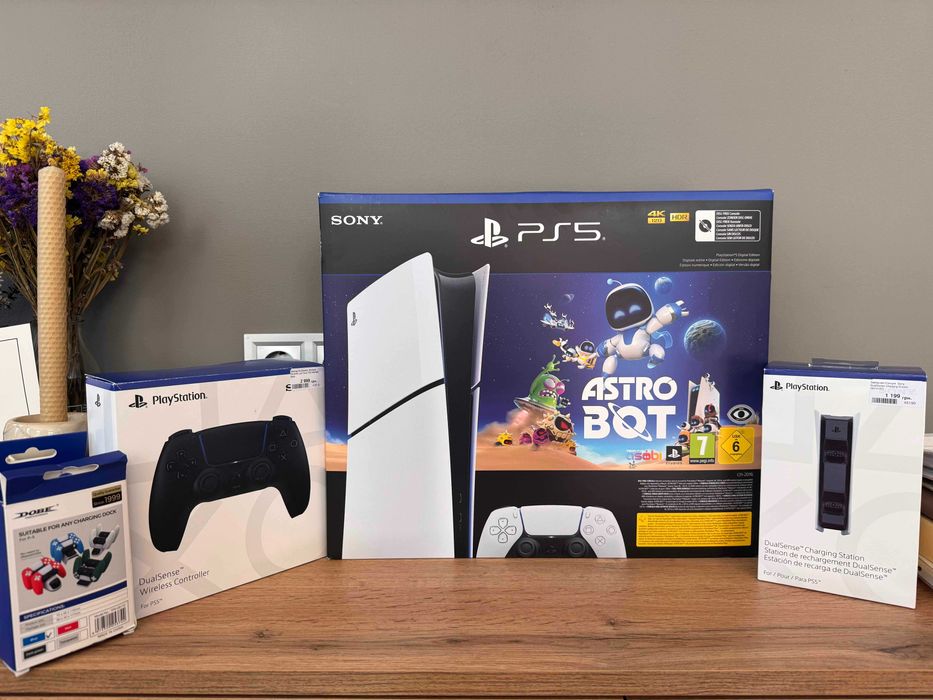 Sony PlayStation 5 Slim Digital Edition + Геймпад DualSense