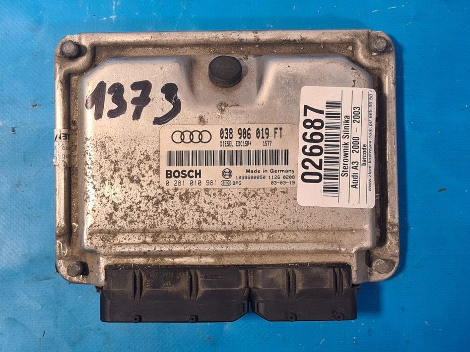 STEROWNIK SILNIKA ASZ AUDI A3 8L LIFT 1.9 TDI
