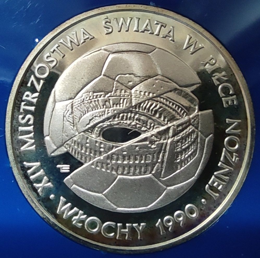 500 zł 1988 XIV MŚ w piłce nożnej Włochy 1990.