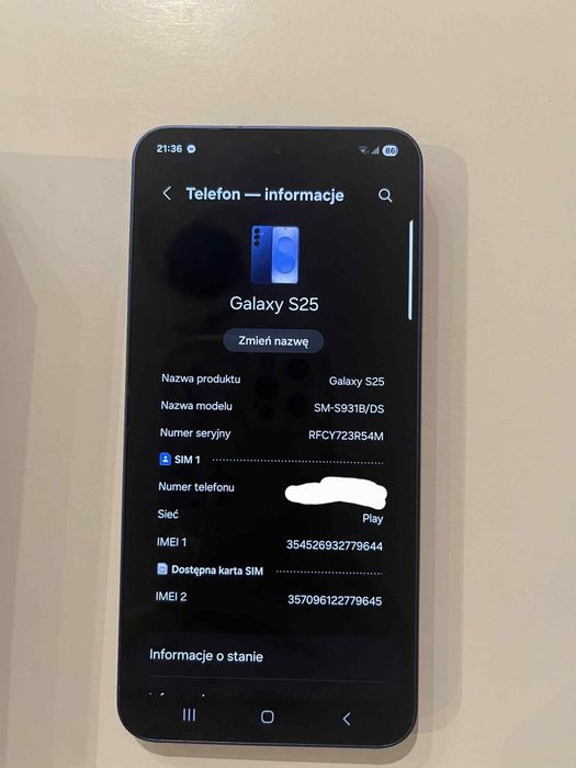 Samsung Galaxy S25 Nowy