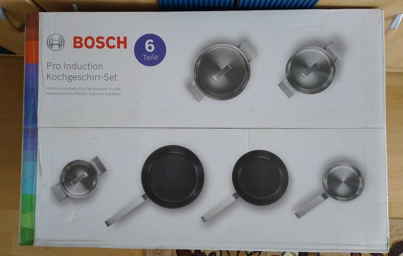 Набор кастрюль и сковород Bosch HEZ9SE060 из 6 предметов для индукции