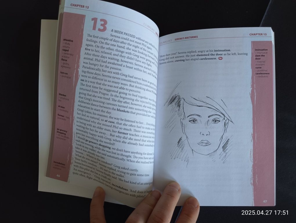 Książka dla dorosłych, romans po angielsku B1 - B2
