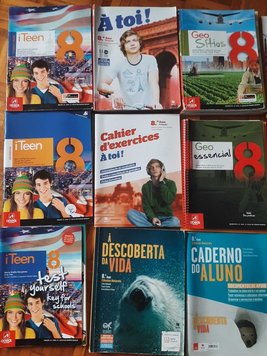 Livros escolares 8 ano