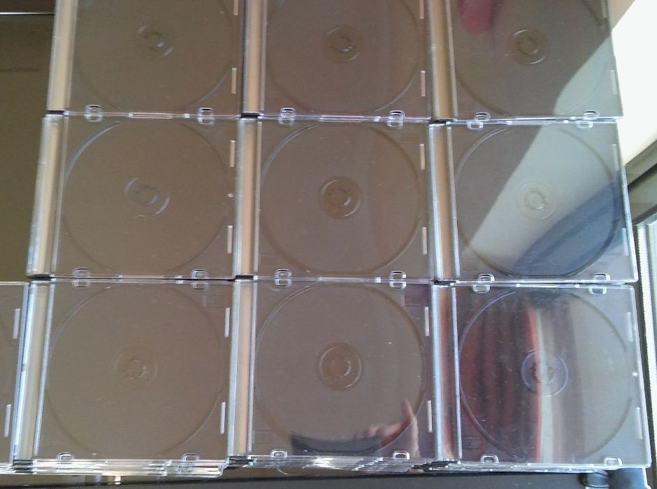 10 Capas CD Slimcase Base Preta