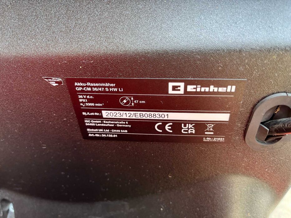 Аккумуляторная газонокосилка Einhell PXC GE-CM 36-47 S 4 аку по 4.0а