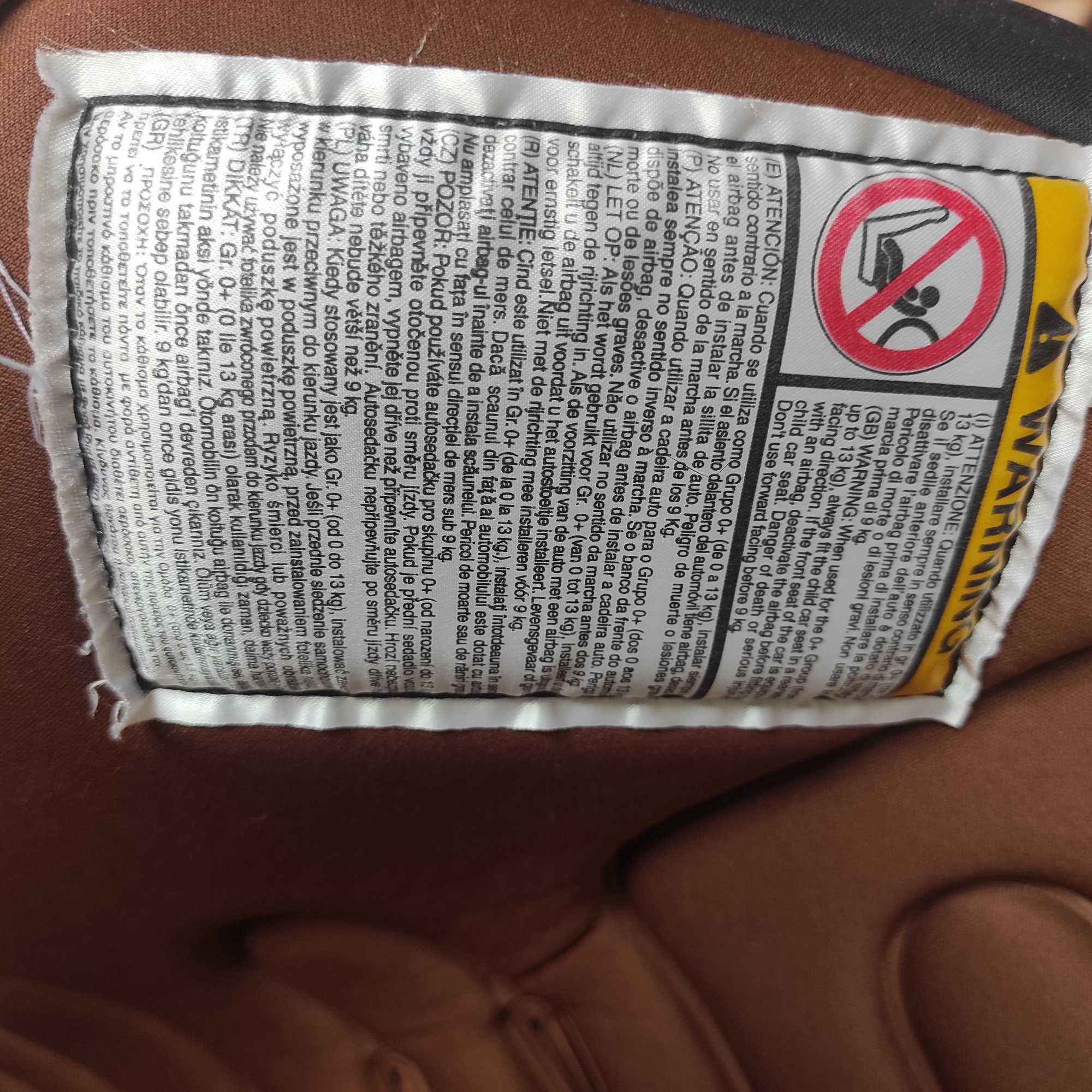 Автокрісло chicco Cosmos, група 0+/1 від 0 до 18 кг