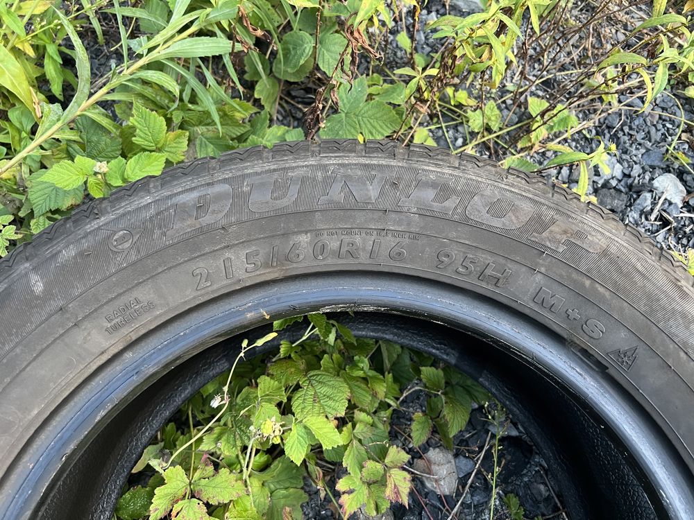 2xopona zimowa DUNLOP w rozmiarze 215/60 R16