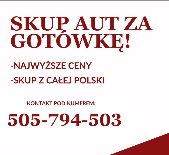 Skup aut osobowe i ciezarowe - cała Polska! Najwyższe ceny!