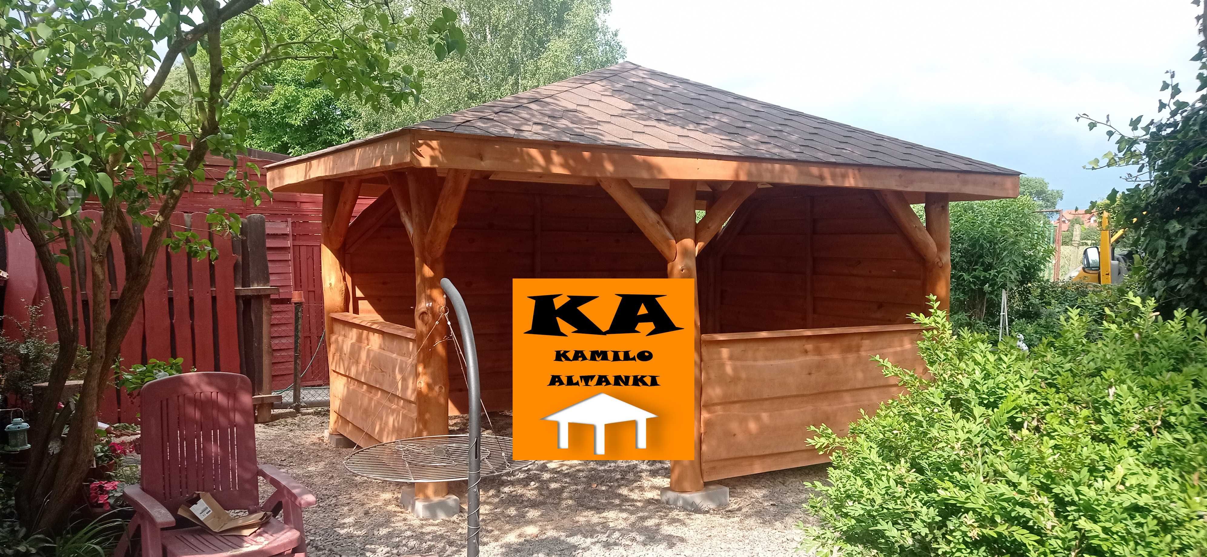 Altanka, Altana, Altanki, Altany na grubym balu ogrodowe
