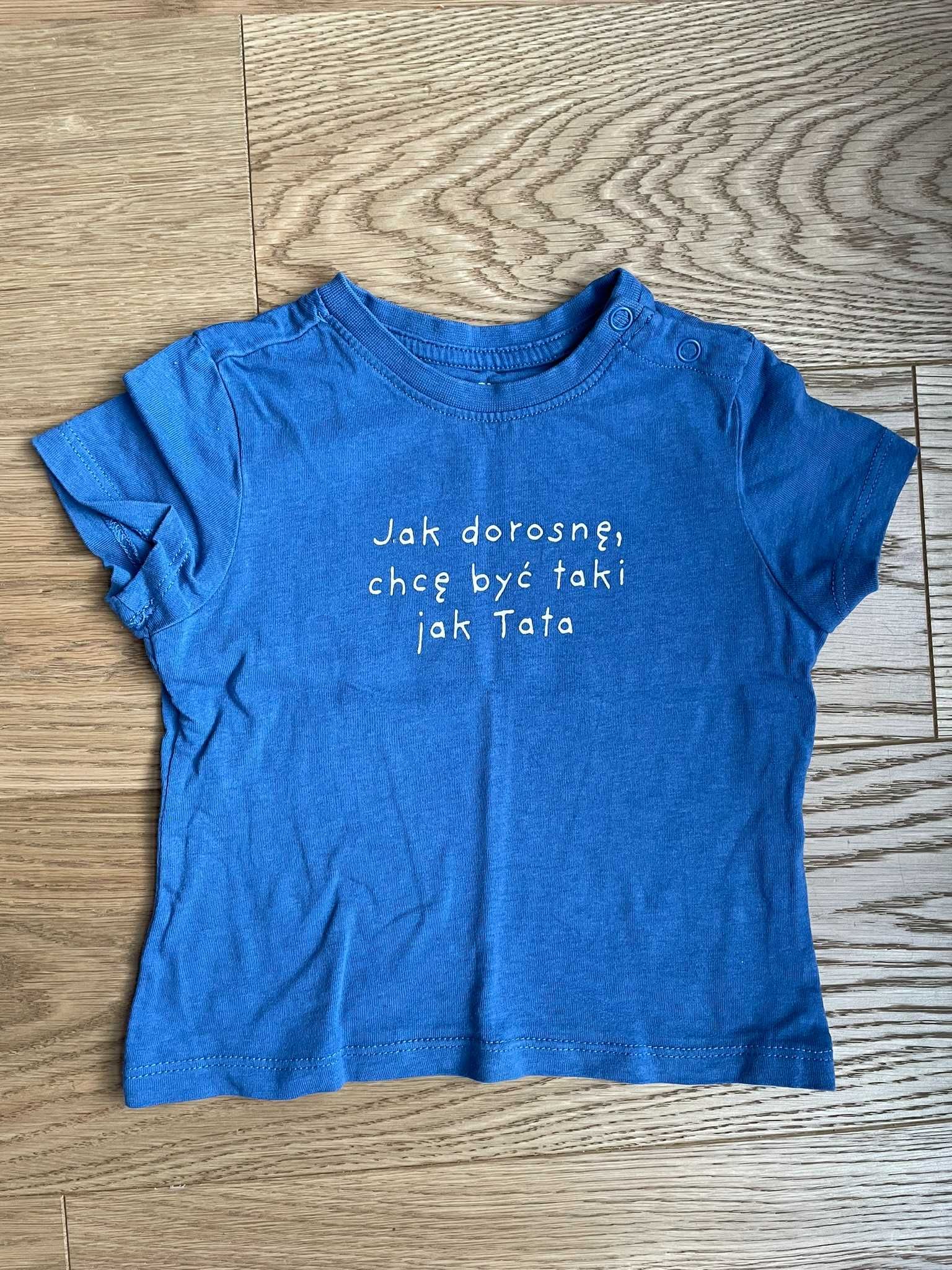 2-pack T-shirty niemowlęce Sinsay (błękitno-niebieskie, 74 cm)
