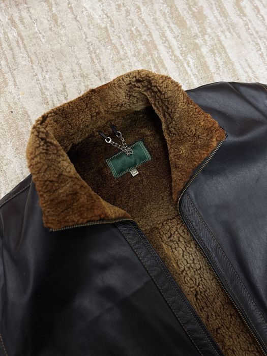 Чоловіча натуральна  шкіряна дублянка
