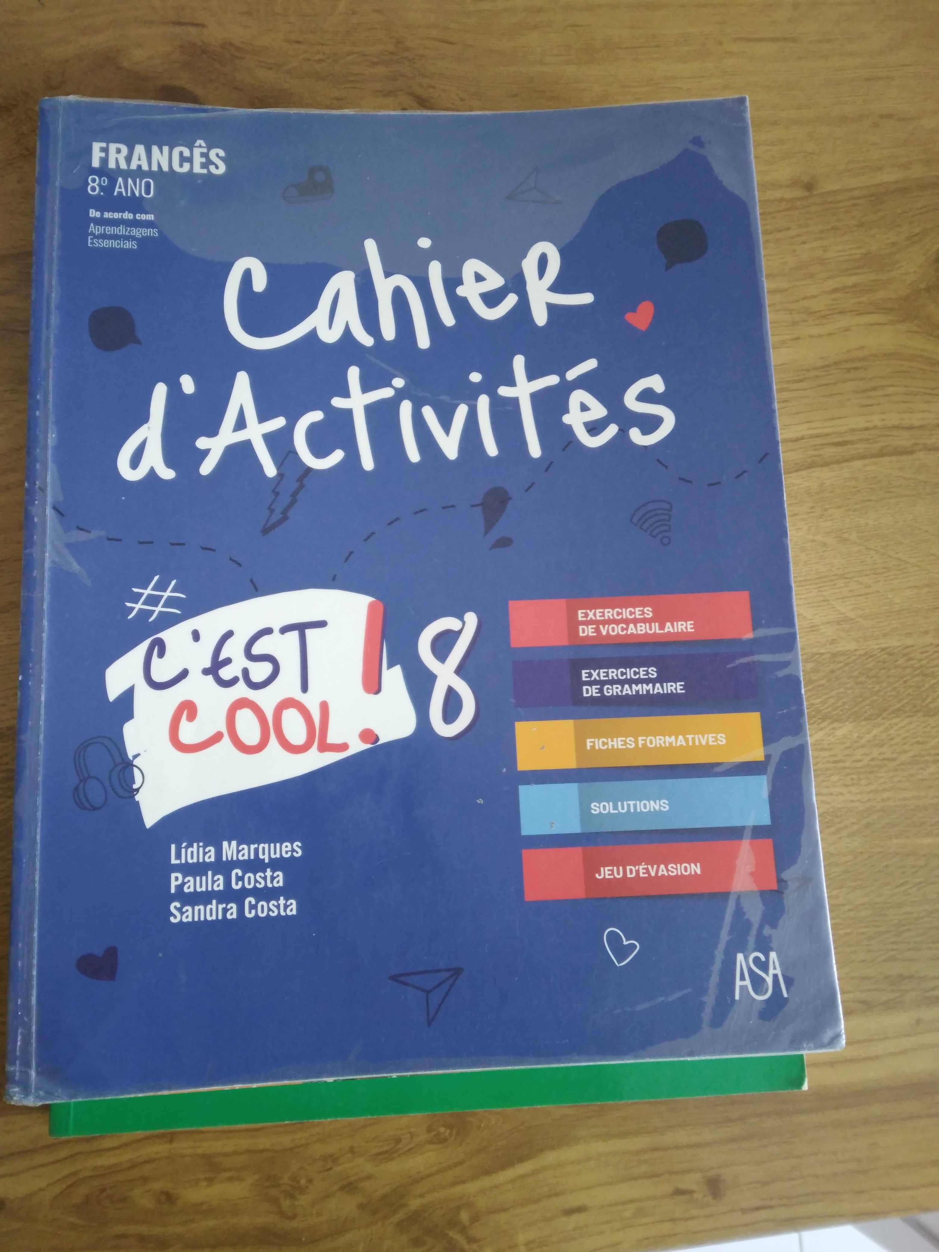 caderno de atividades - Francês - 8.º ano