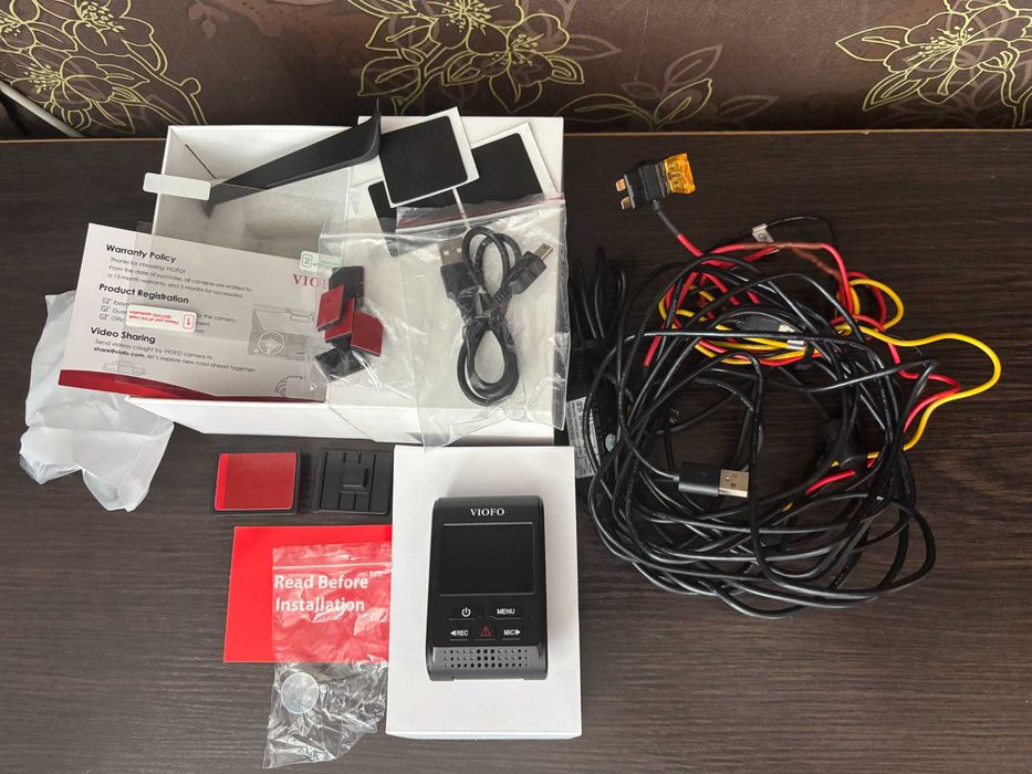 Wideorejestrator VIOFO A119 V3 2K Quad wraz z HK3 adapterem zasilania