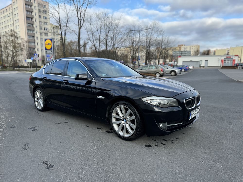 Bmw f10 bardzo oszczędna, sedan, czarna